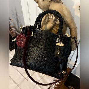 Coach 1941 Rogue 25 Signature C Embossed Satchel Bag